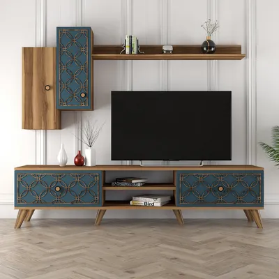 Image de Skye Decor, Classe S - Noyer, Chalcedony, Meubles TV, Noyer, 180 x 44 x 35 cm