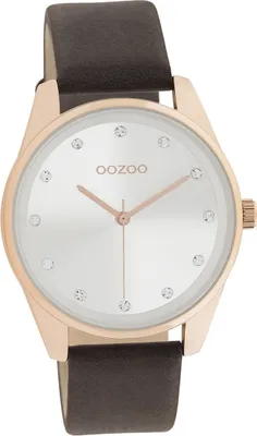 Produktbild von Oozoo Leder Damen Uhr Analog Quarzuhr Armband braun Timepieces D2UOC11048
