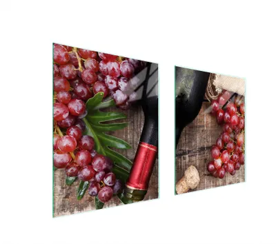Produktbild von Glasschutzplatte Für Herd 85X52 Wein