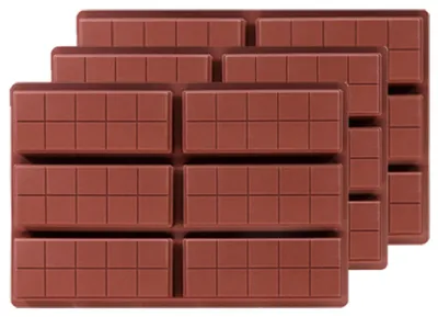 Produktbild von Silikon-Schokoladenform, tiefe Silikon-Schokoladenriegelform, Schokoladenform für Pralinen und Süßigkeiten