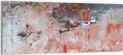 Produktbild von DEQORI Glasbild Echtglas 125x50 cm 'Roter Zerfall' Wandbild Bild modern Deko
