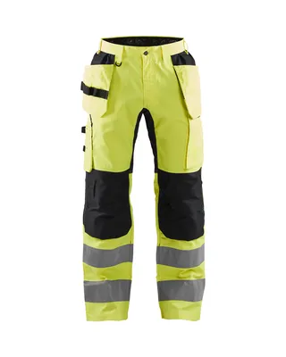 Produktbild von Blakläder® High Vis Arbeitshose mit Stretch High Vis 1552 1811 in div. Farben, Farbe:gelb/marineblau, Größe:44