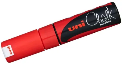 Obrázok produktu pre Uni-Ball ChalkGlass PWE-8K, Červená, sekáč, 1 kusov