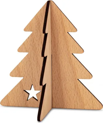 Produktbild von Tannenbaum aus Buchenholz 12cm