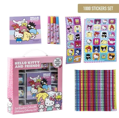 Obrázok produktu pre Sada samolepiek s motívom Hello Kitty a jej priateľov, 1000 kusov