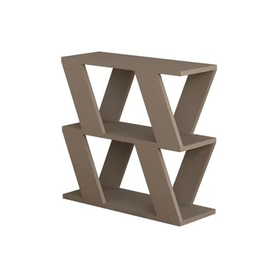 Image de DECORTIE Lazena Modern Side End Table basse moka clair polyvalente 3 étages 60 x 22 x 57cm