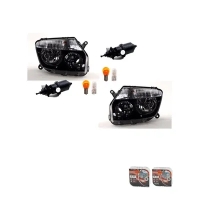 Zdjęcie produktu dla Reflektory czarne + żarówki Osram Night Breaker Laser, pasujące do Dacia Duster, numery części: 8200211014, 7700421671, 6001546791, 260609879R, 260609877R, 260101891R.
Johns