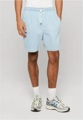 Obrázek produktu pro Pánské kraťasy Urban Classics Casual Pinstriped Resort Denim Shorts new light blue washed - 3XL