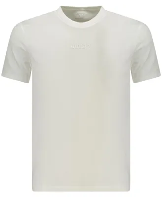 Produktbild von Herren Kurzarm T-Shirt Weiß: Baumwolle, Erhabener Druck