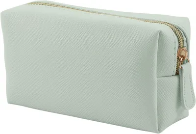 Produktbild von Kosmetiktasche Klein, Leder Make-up Organizer, Mit Reißverschluss, Praktisch für Frauen und Mädchen