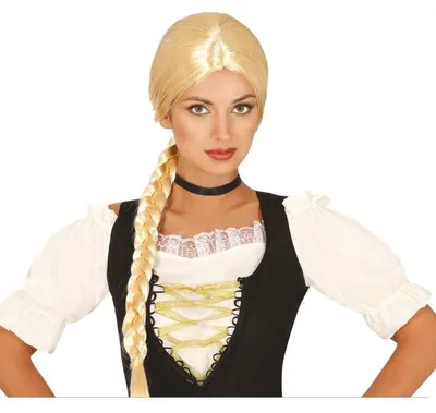 Obrázek produktu pro Pohádková paruka zapletený cop blond