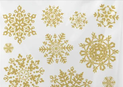 Produktbild von Fenster-Sticker A4 Kristalle 3 Bögen goldfarben Packung mit 10 Stück