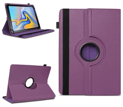 Produktbild von Tablet Hülle für Samsung Galaxy Tab A 10.5 2018 Tasche Schutzhülle 360° DrehbarFarben:Lila