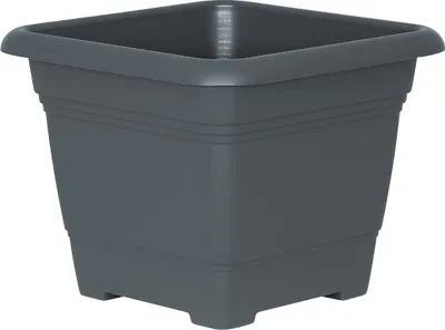 Produktbild von Geli Pflanzkübel NORA Anthrazit 40 cm quadratisch - Kunststoff