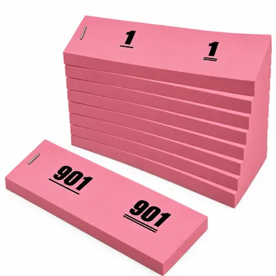 Productafbeelding van Benza Garderobenummers Nummerbloks Lootjes - Roze
