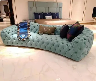Immagine prodotto di Divano 3 posti Chesterfield verde imbottito divani design ecopelle nuovo moderno