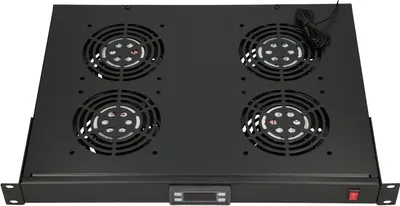Obrázok produktu pre Extralink 19" RACKOVÝ VENTILÁTOROVÝ PANEL (4 VENTILÁTORY) S TERMOSTATOM