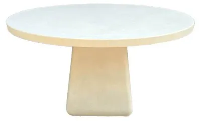 Productafbeelding van Pomax Makura eettafel, wit, Ø 150 x H 76 cm