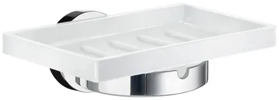 Produktbild von Smedbo HOME - Seifenschalenhalter, Chrom poliert/Porzellan HK342P