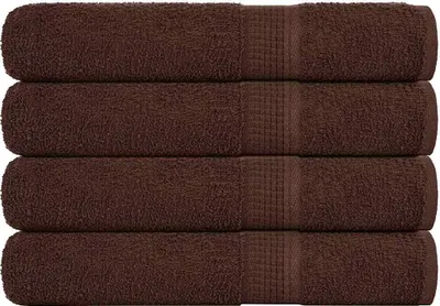 Productafbeelding van Handdoeken FROGN 4 st 100x200 cm 360 g/m² bruin