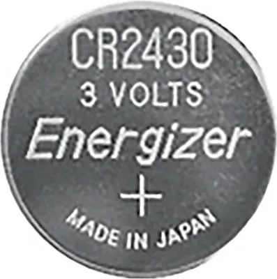 Produktbild von Lithium-Knopfzellenbatterie CR2430 | 3 V DC | 320 mAh | 2-Blister | Silber