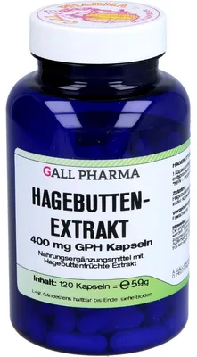 Produktbild von GALL PHARMA Hagebuttenextrakt 400 mg GPH Kapseln, 120 St. Kapseln