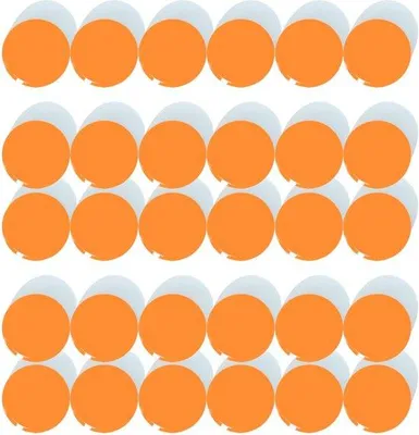 Obrázek produktu pro Silné kulaté magnety, oranžové, 30 kusů, na ledničku a tabuli