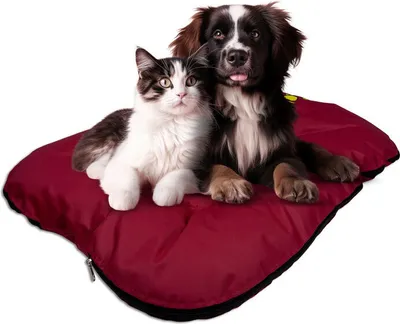 Produktbild von EVE Textile Hundebett Katzenbett 85x70x5cm Rot Hundekorb Katzenkorb Hundekissen Katzenkissen Hundesofa Katzensofa Bett für Haustiere Hund und Katz