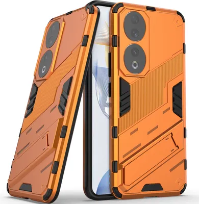 Produktbild von Armor Hülle für Honor 90, Hybrid PC TPU Bumper Stoßfestes Schutzhülle mit Standfunktion Weiß