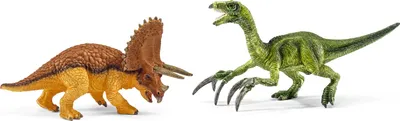 Produktbild von Schleich - Tierfiguren, Triceratops und Therizinosaurus, klein; 42217