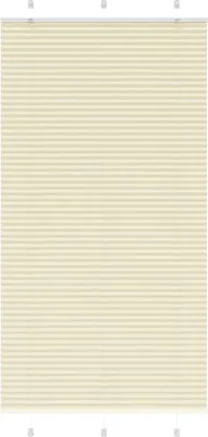 Productafbeelding van Plissé rolgordijn 105x200cm stofbreedte 104,4cm polyester crème