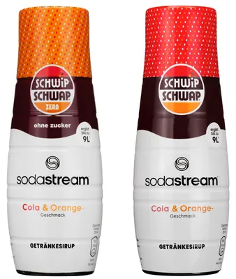 Obrázek produktu pro Sirupy pro SodaStream Schwip Schwap bez cukru 440ml + Schwip Schwap Cola Orange