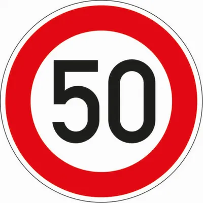 Produktbild von Dreifke® Verkehrszeichen Zulässige Höchstgesch.50, Nr.274-50, Aluminium RA2, ...