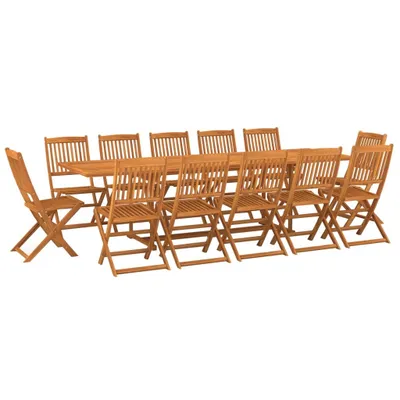 Obrázek produktu pro vidaXL 13dílný zahradní jídelní set 280x90x75 cm z masivního dřeva akácie