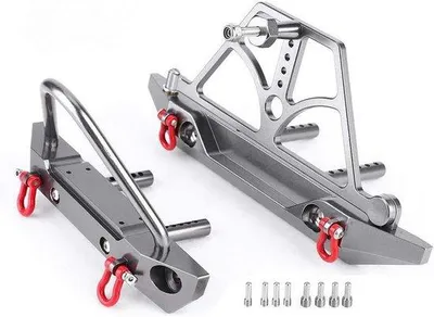 Produktbild von Metall Bumper Set mit Ersatzreifenhalter für 1:10 RC Autos