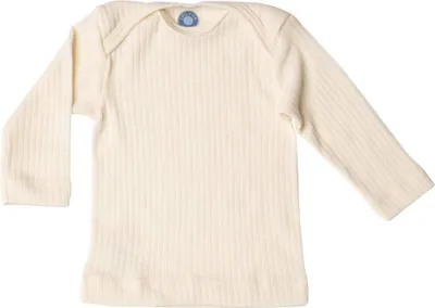 Productafbeelding van Cosilana, baby-shirt met lange mouwen, 45% biologische katoen, 35% biologische wol, 20% zijde