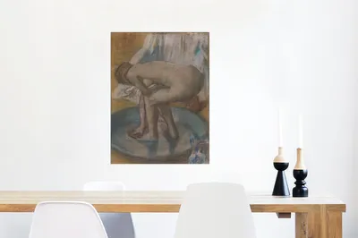 Produktbild von MuchoWow® Poster Die Tobbe - Gemälde von Edgar Degas 60x80 cm - Schlafzimmer Dekoration