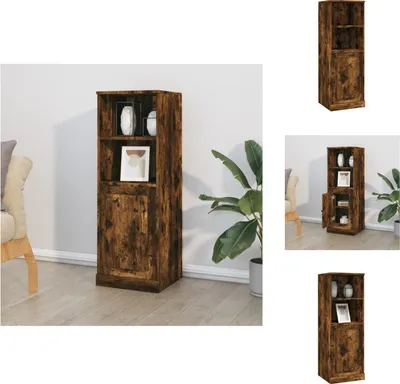 Immagine prodotto di vidaXL Credenza rovere fumé 36x35,5x103,5 cm materiale a base di legno - Credenze