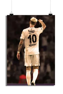 Produktbild von Wout Weghorst Poster - Fußball Poster - Trikot Poster - Sport Poster - 61x91cm - Perfekt zum Einrahmen
