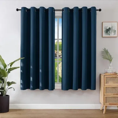 Image de Stores noirs - Protection contre la lumière du soleil - Lot de 2, 137 x 117 cm