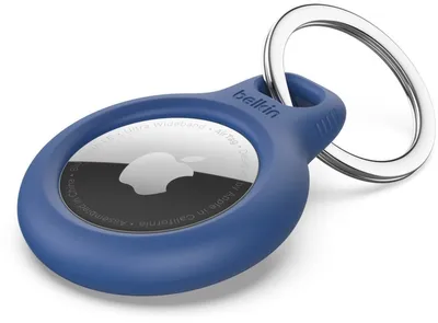 Immagine prodotto di Belkin BLK1461A Gancio di Sicurezza Airtag con Portachiavi Blu