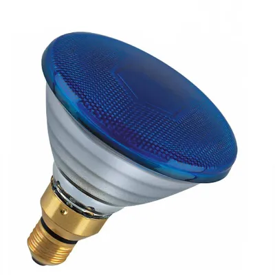 Produktbild von Leuci Pressglas Reflektor PAR38 80W E27 Blau Dimmbar 60°