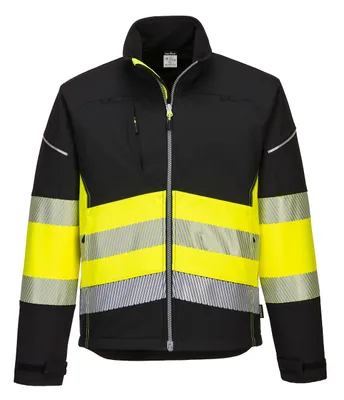 Immagine prodotto di Portwest PW375 PW3 Giacca softshell ad alta visibilità classe 1 (3L) Nero/Giallo taglia M
