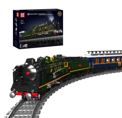 Produktbild von Mould King 12025 Orient Zug Dampflokomotive Bausatz 3898 Teile Klemmbausteine