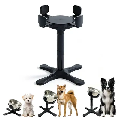 Image de Support réglable en hauteur pour gamelles de chien - Gamelle surélevée pour chiens