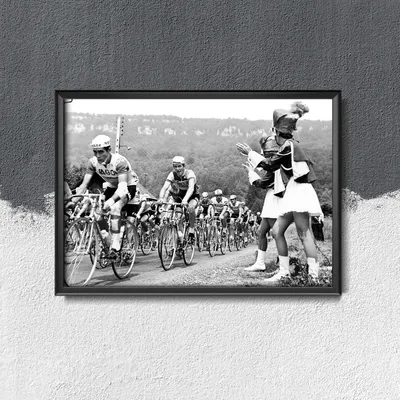 Produktbild von Poster - Canvas - Leinwand - 84,1 cm x 59,4 cm - Fotoposter - Leinwandkunst - Tour de France Foto