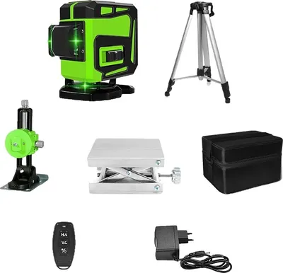 Zdjęcie produktu dla Poziomica laserowa z zieloną wiązką, zdalne sterowanie, IE12C H15-14