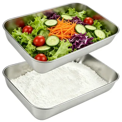 Brotbackform-Set 2er, Edelstahl, 22×14,5×5 cm, antihaft