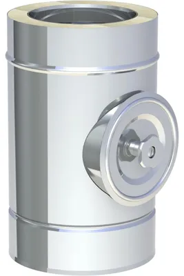 Produktbild von Jeremias DW-FU Längenelement 250mm Doppelwand Edelstahl Abgassystem Inspektionsöffnung bis 400°C N1
