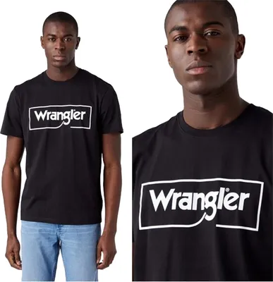 Immagine prodotto di Maglietta con logo Wrangler da uomo, nero M